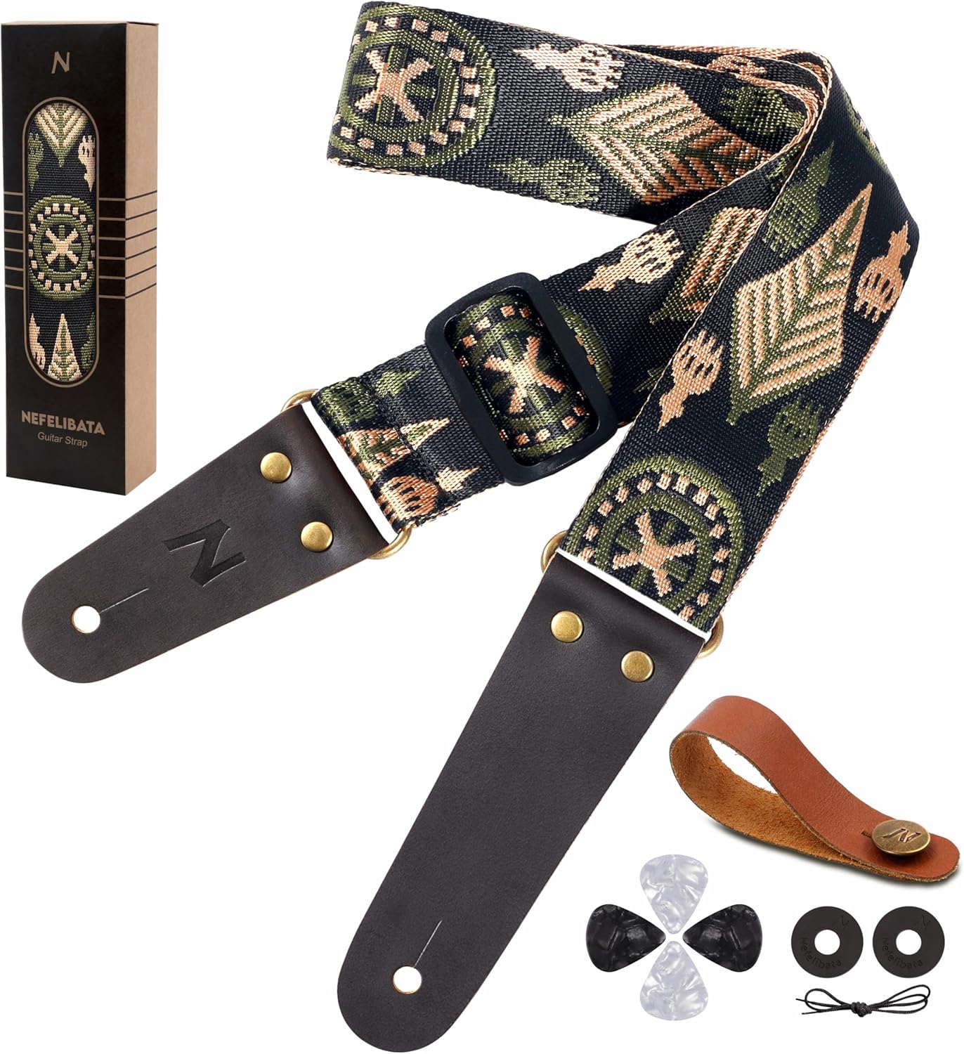 Nefelibata Guitar Strap - Comfort & Style for Any Guitar