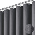 Extra Wide Waffle Shower Curtain 108x72 in Charcoal Grey - Heavyweight