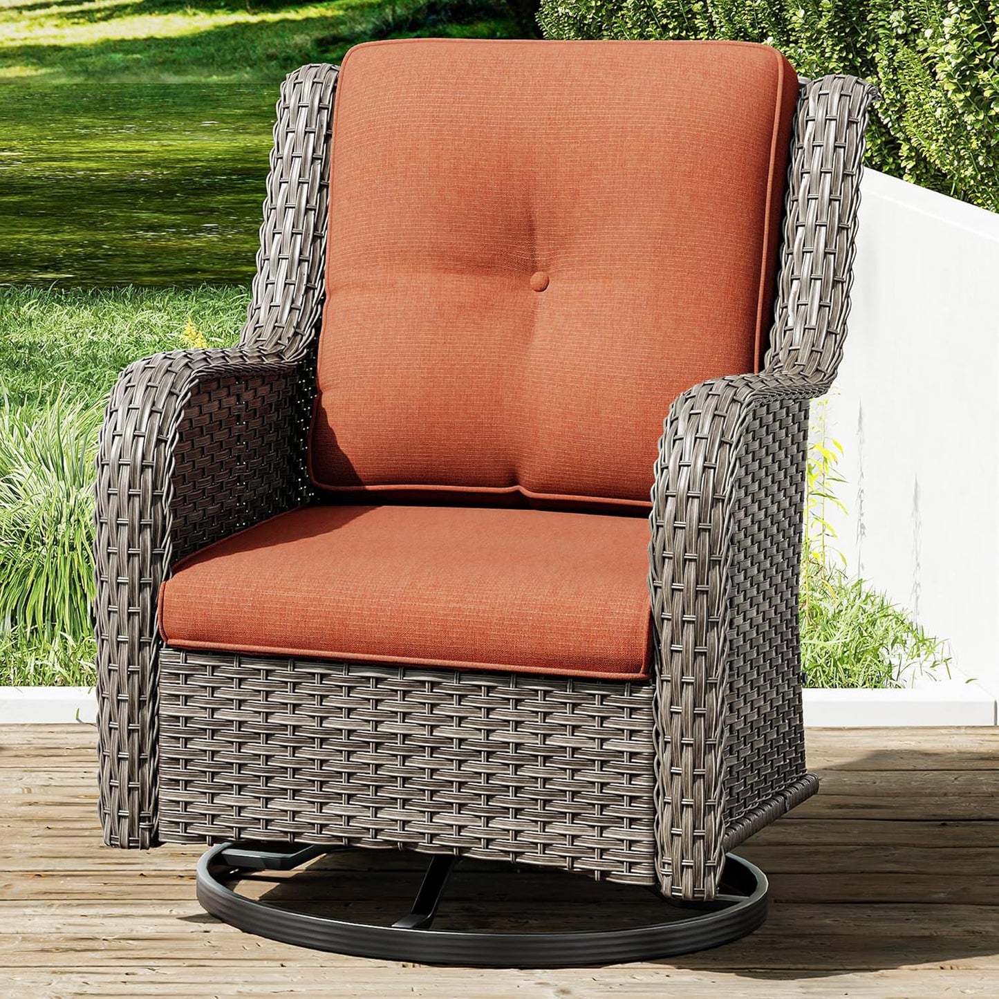 Joyside Outdoor Swivel Rocker Patio Chair for Ultimate Comfort