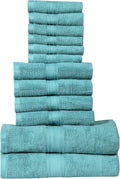 Hillfair 12-Piece Super Soft Cotton Bath Towels - 600 GSM Luxury