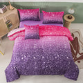 PERFEMET Pink Purple Girls Queen Comforter Set for Cozy Sleep