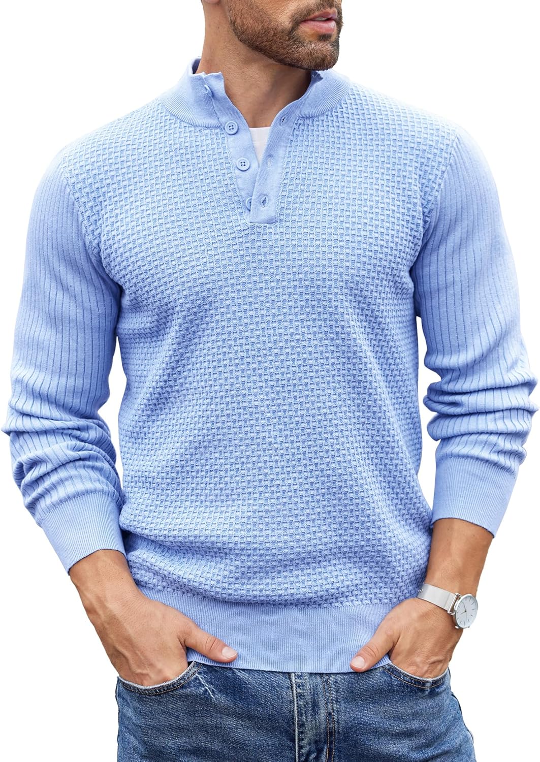 COOFANDY Men's Lightweight Mock Neck Pullover Sweater Review