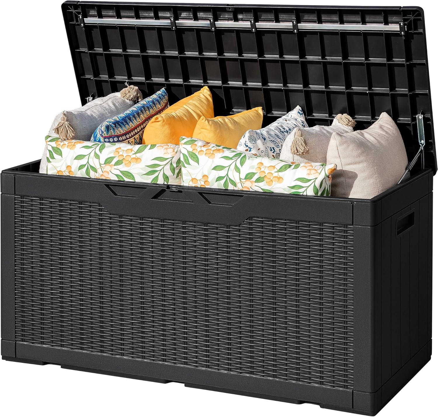 Flamaker Outdoor Storage Box 100 Gallon Waterproof Resin Deck Box