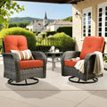 ovios 3 Pieces Patio Furniture Set - Rocking Swivel Bistro Set
