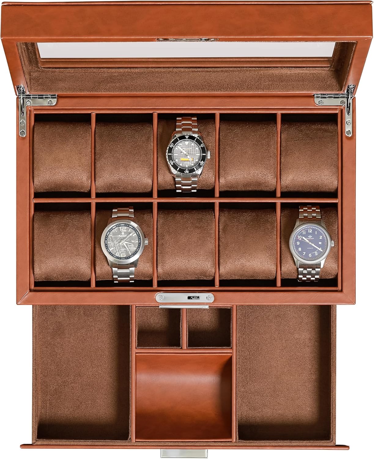 ROTHWELL Luxury Watch Box With Valet Drawer