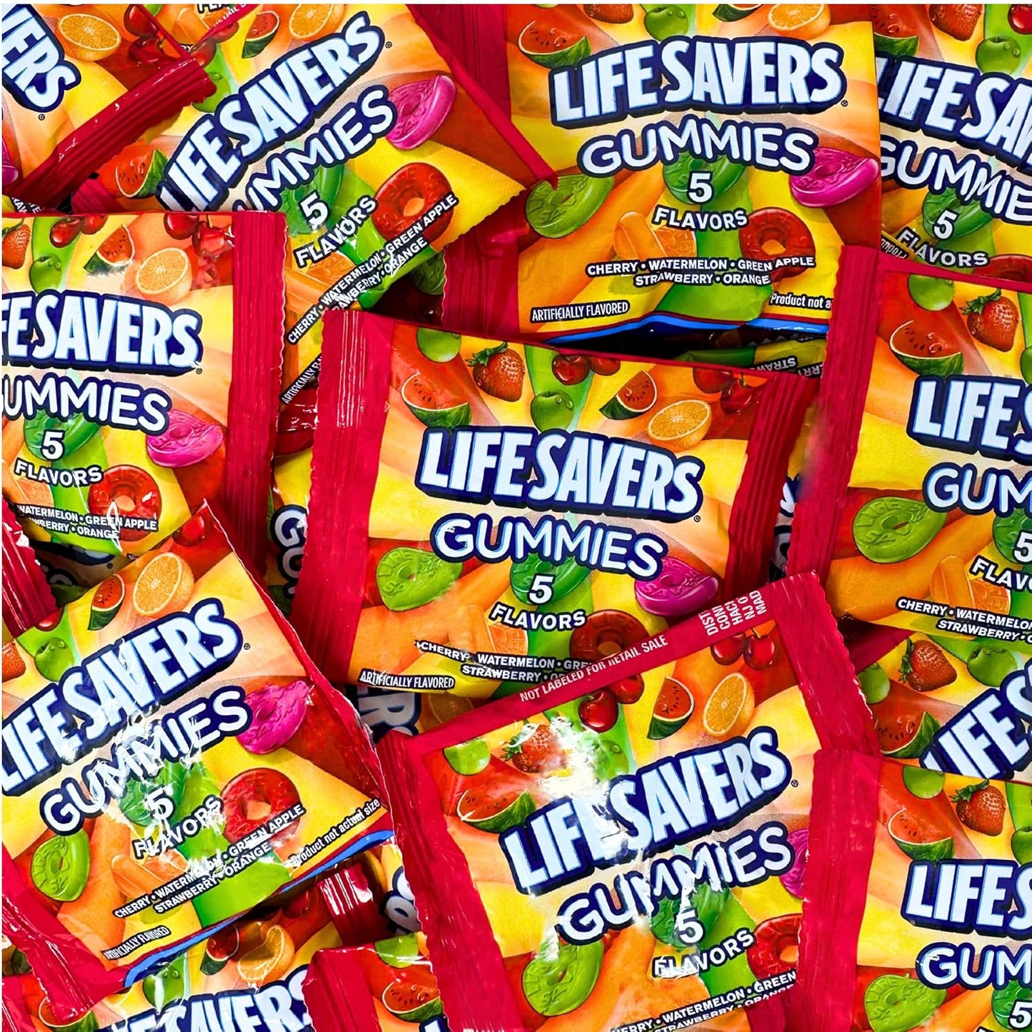 Holiday Bundle Fun Size Fruit Gummy Candy Assortment 60+ Packs