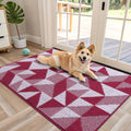OLANLY Large Door Mat Indoor 48x32 - Low-Profile Geometric Doormat