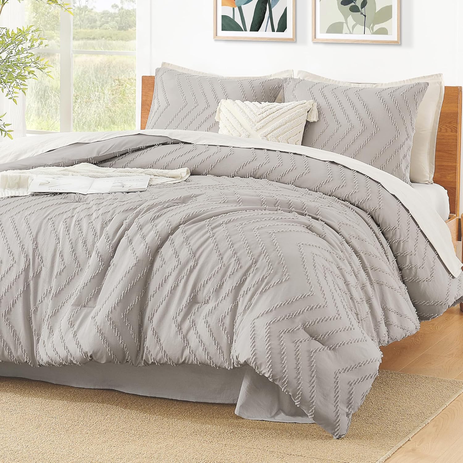Litanika Linen California King Comforter Set for Cozy Sleep