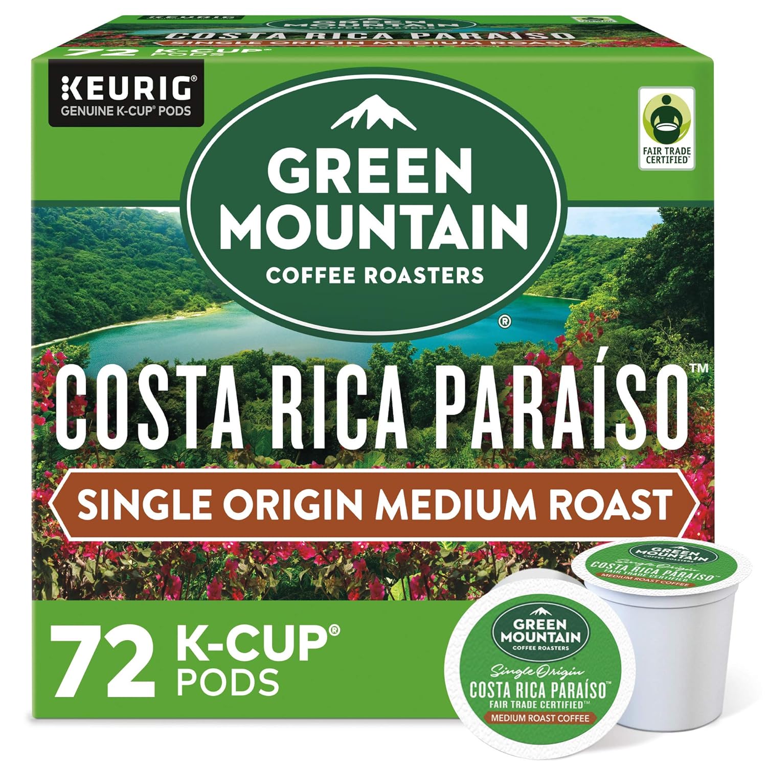 Costa Rica Paraiso Single-Serve K-Cup Pods for Coffee Lovers