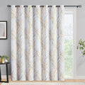 FMFUNCTEX 100% Blackout Patio Sliding Glass Door Curtains