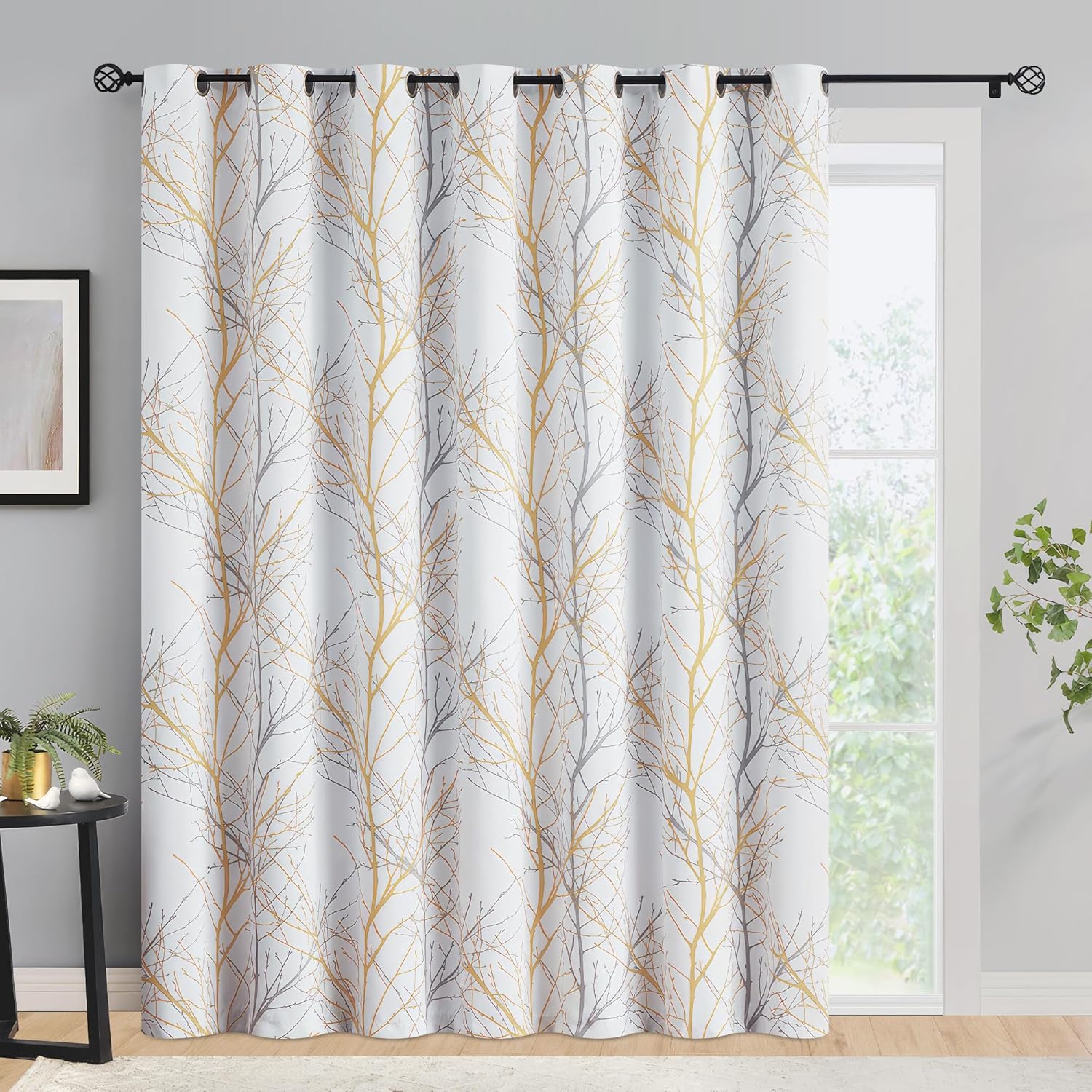 FMFUNCTEX 100% Blackout Patio Sliding Glass Door Curtains