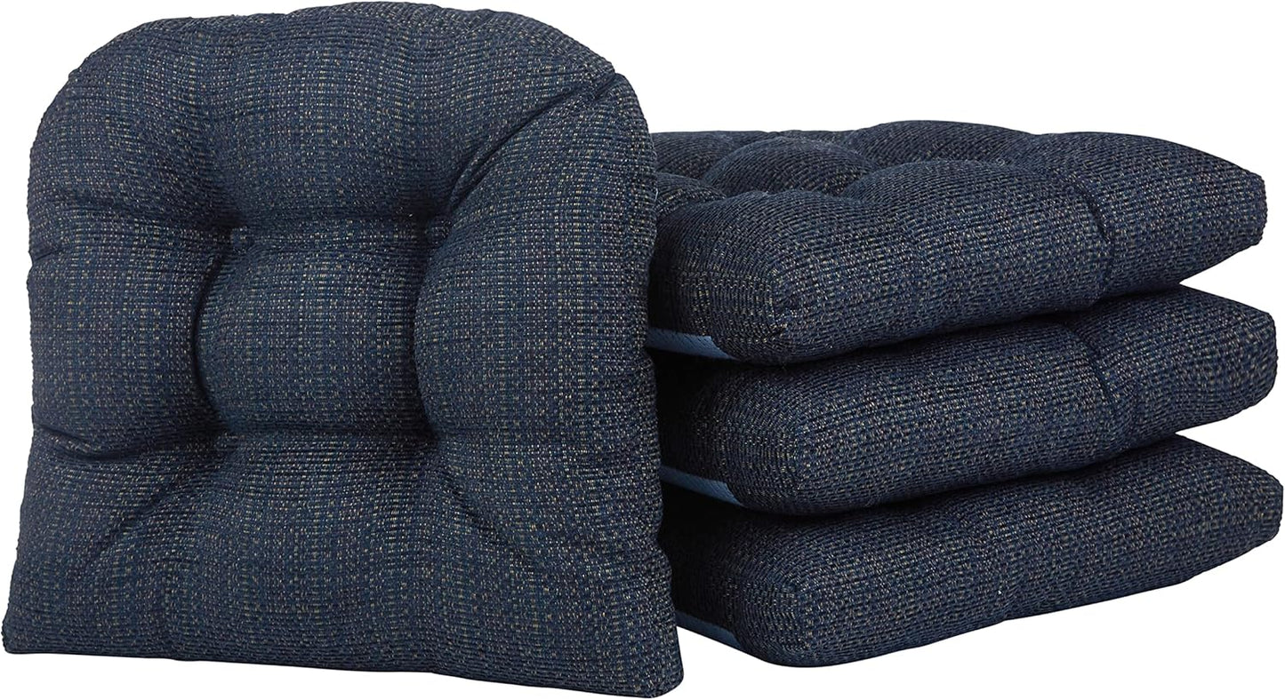 Klear Vu Gripper Overstuffed Non-Slip Chair Cushions for Comfort