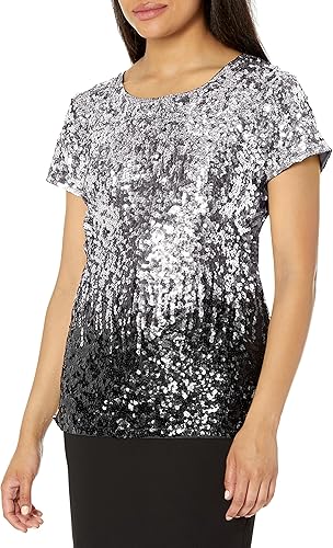 MANER Womens Full Sequin Tops for Sparkle Party Style