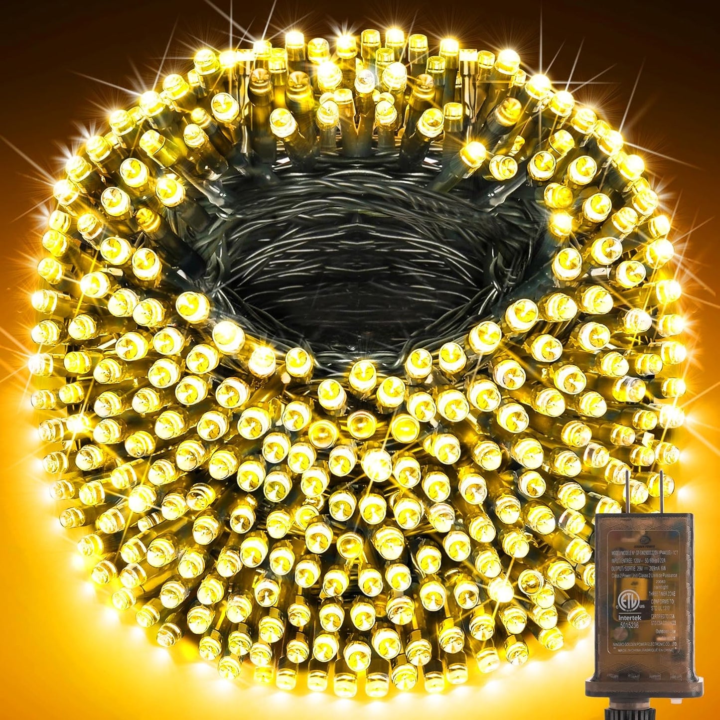 600ft 1500 LED Christmas String Lights for Outdoor Decor