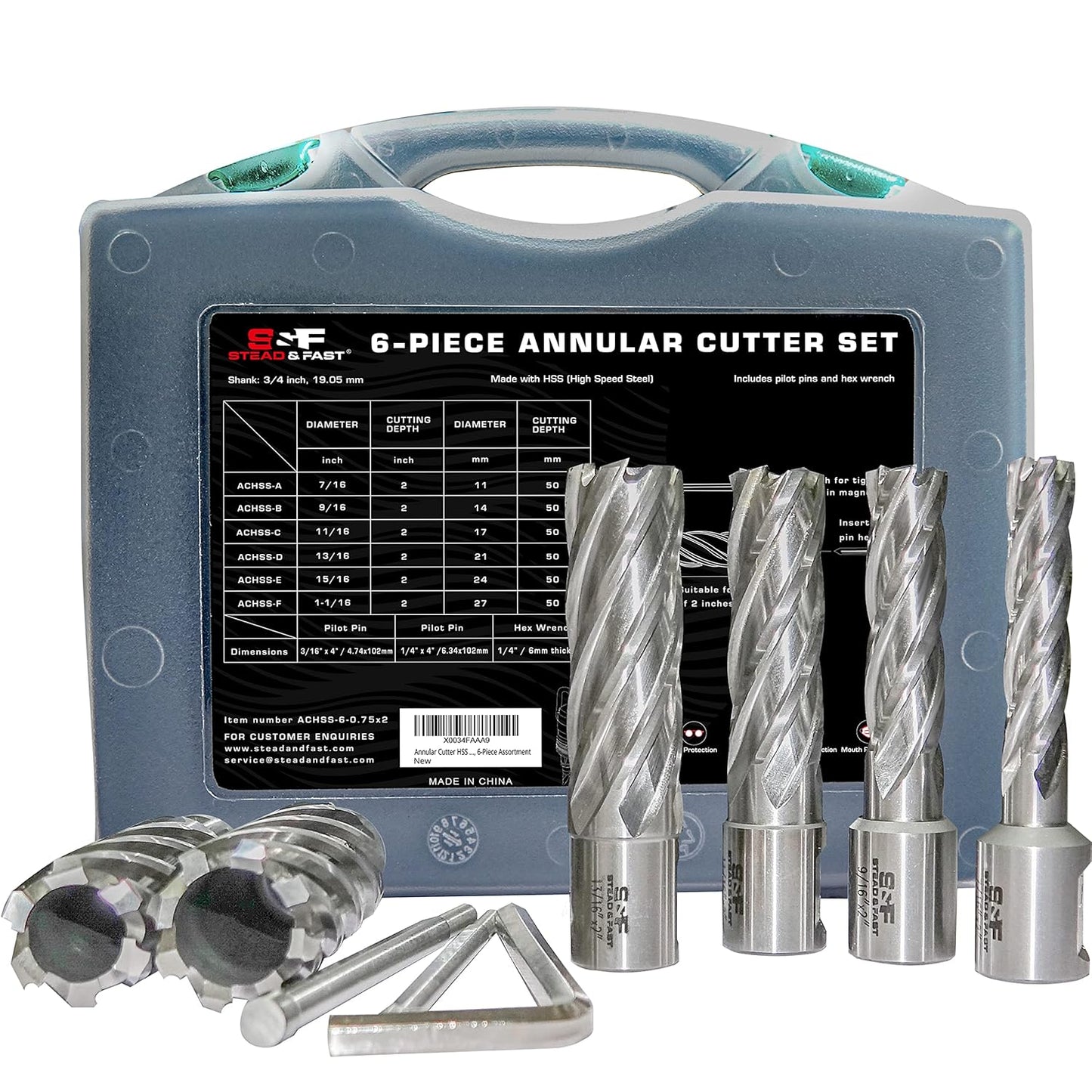 High Efficiency Annular Cutter Set for Magnetic Drill Press Use