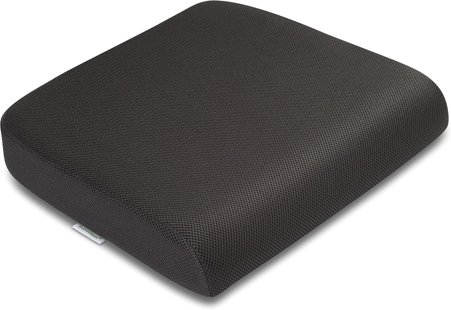TravelMate Memory Foam Seat Cushion: Slip-Resistant, Back Pain Relief