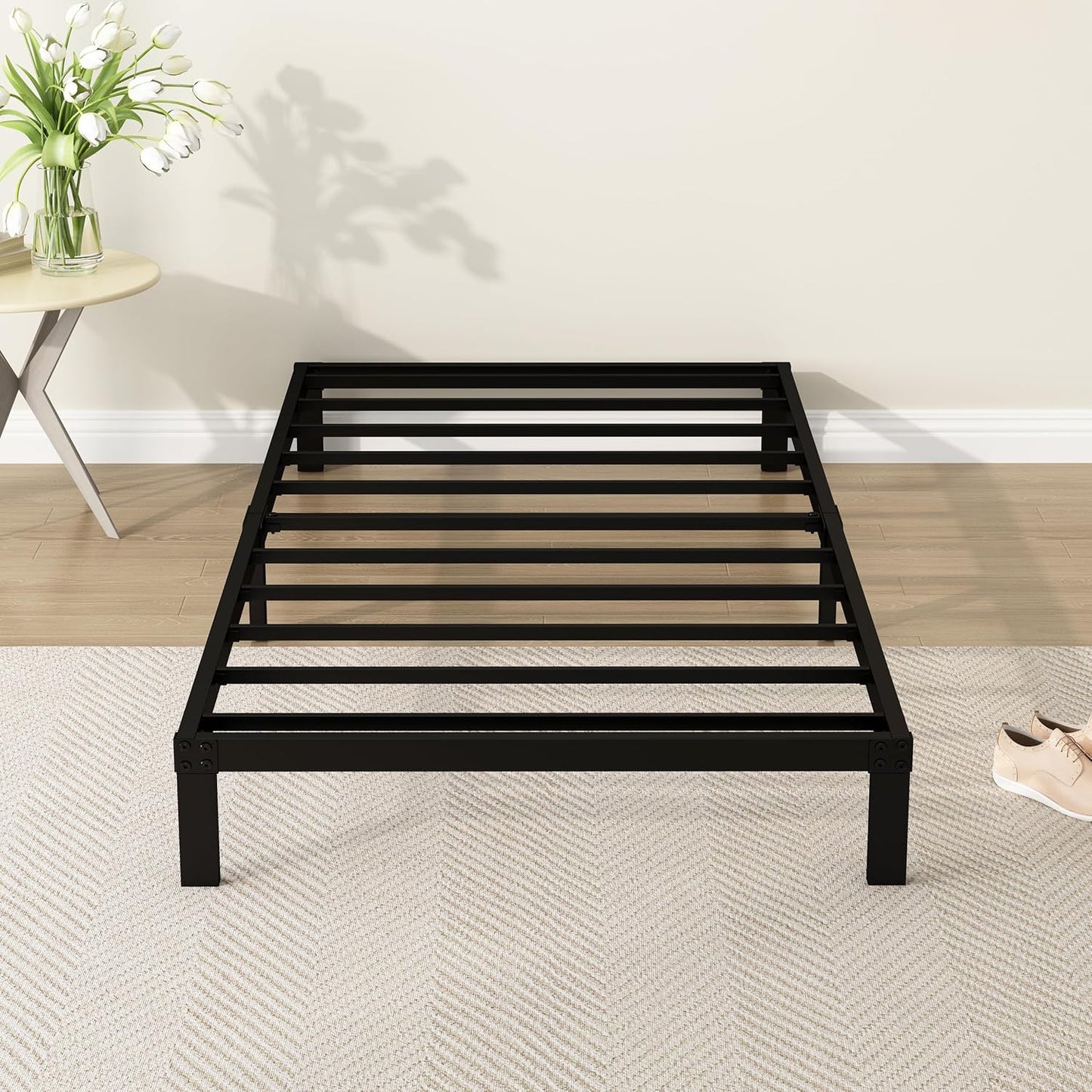7 Inch Twin Bed Frame Heavy Duty Metal Platform No Box Spring