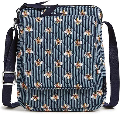 Women's Cotton Mini Hipster Crossbody Purse with RFID Protection