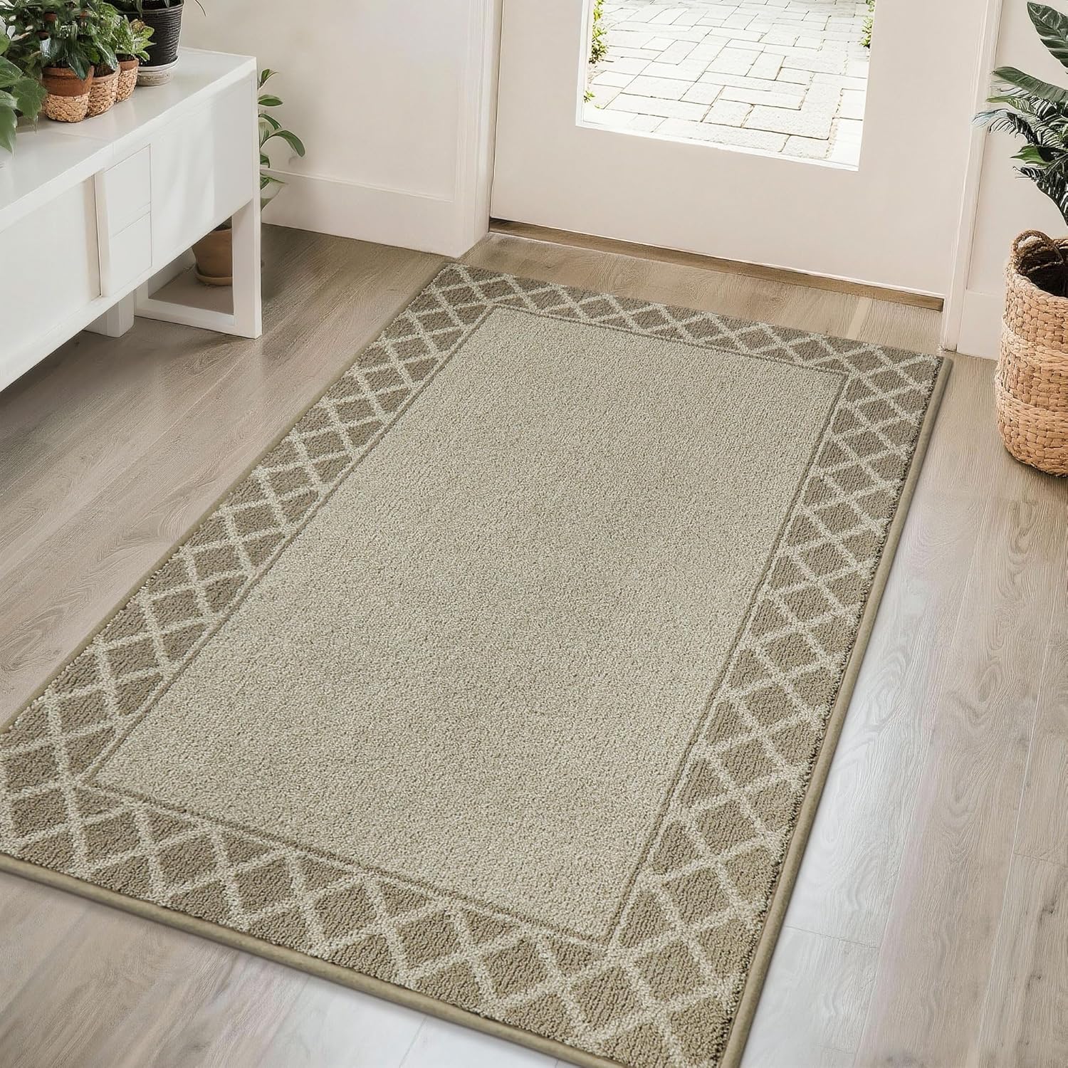 BEQHAUSE Door Mat Non Slip Absorbent Entryway Rug 36in x 60in