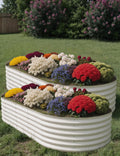 2 Pcs Raised Garden Beds Outdoor 10x4x1.5 ft - Durable Galvanized
