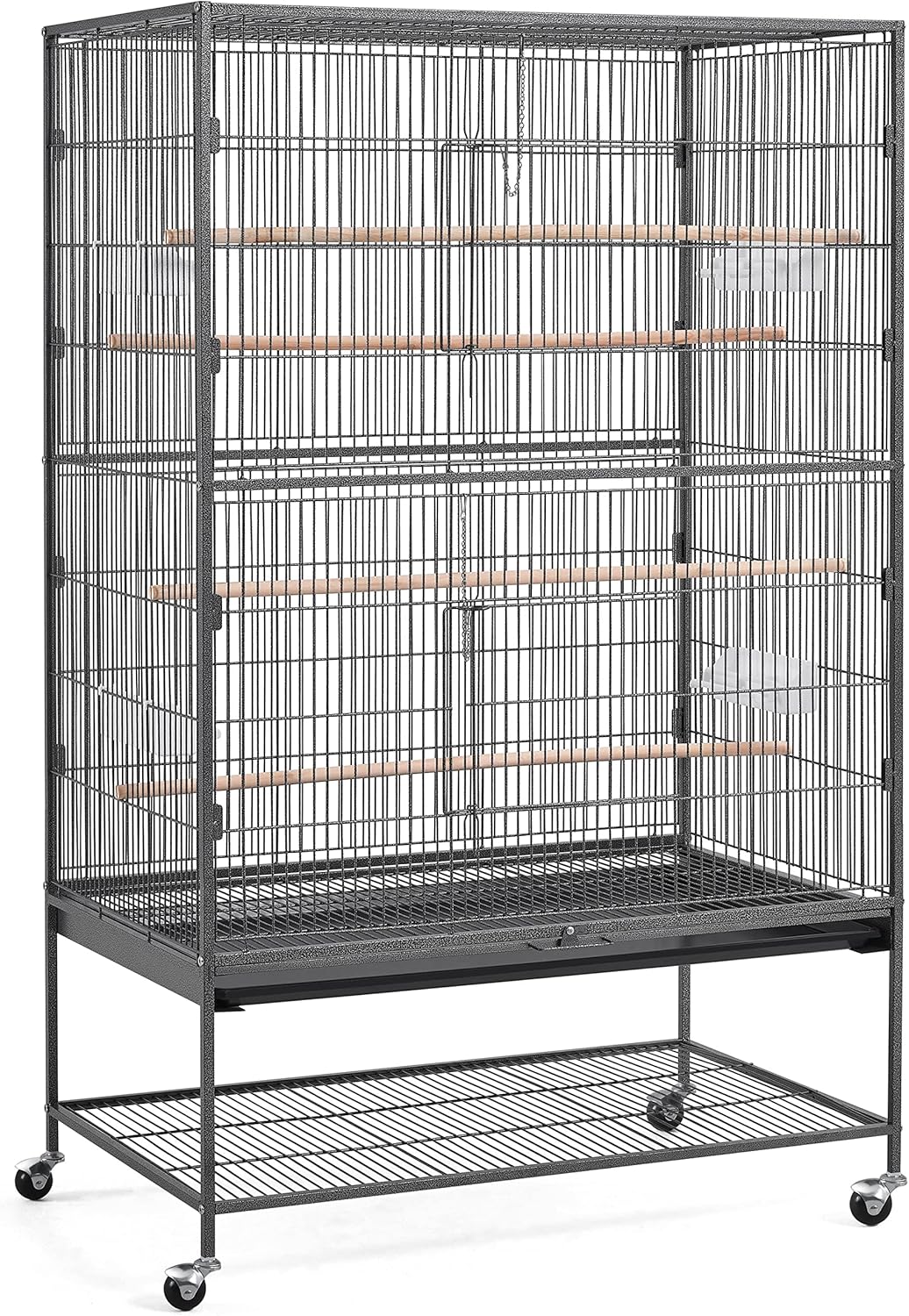 X-Large Parrot Cage with Rolling Stand for Medium Birds