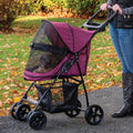 Pet Gear No-Zip Happy Trails Lite Pet Stroller for Cats and Dogs