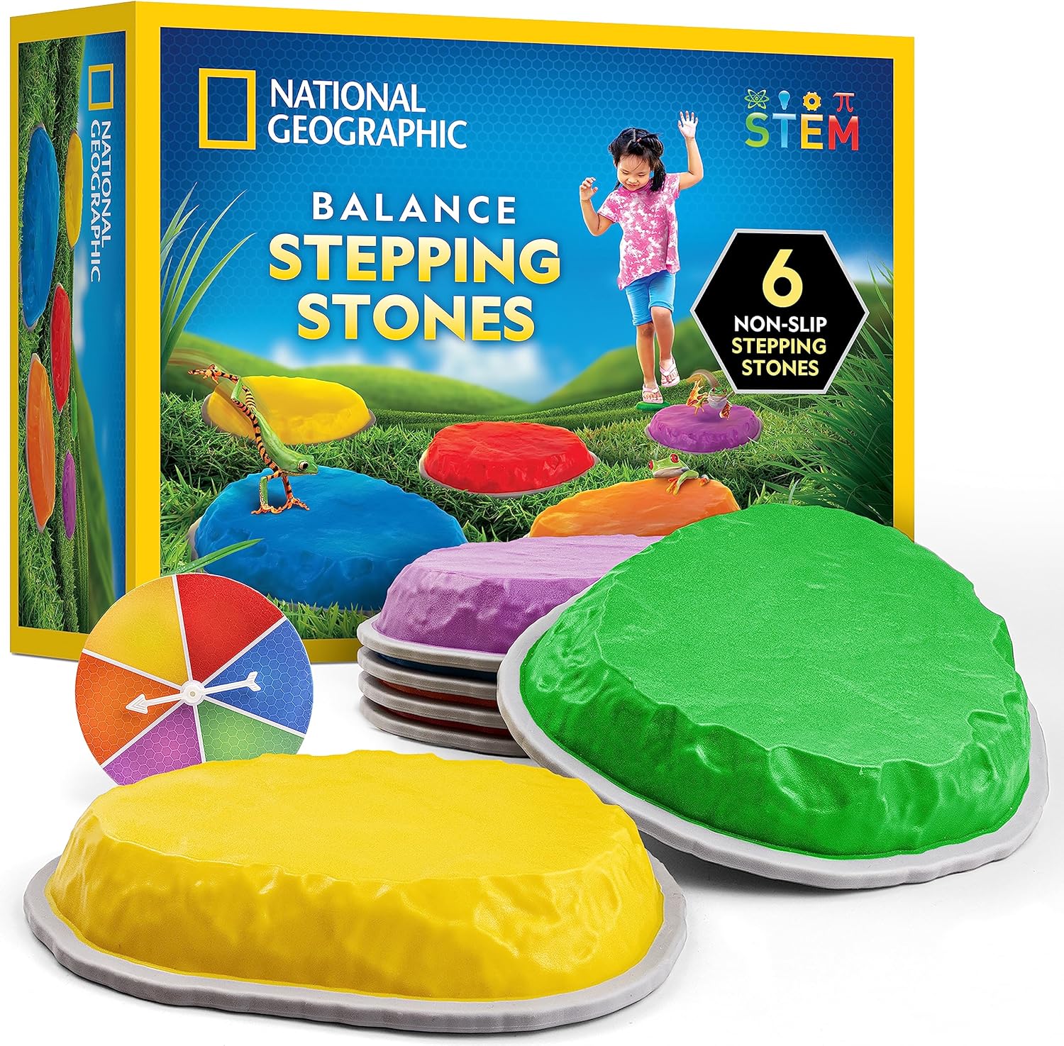 National Geographic Kids Stepping Stones - Enhance Balance & Motor Skills!
