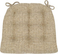 Brisbane Camel Tweed Chair Pad 16.5 x 18 - Reversible Comfort
