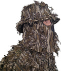 3D Leafy Camo Face Mask Bucket Hat for Men - Fully Adjustable OSFM
