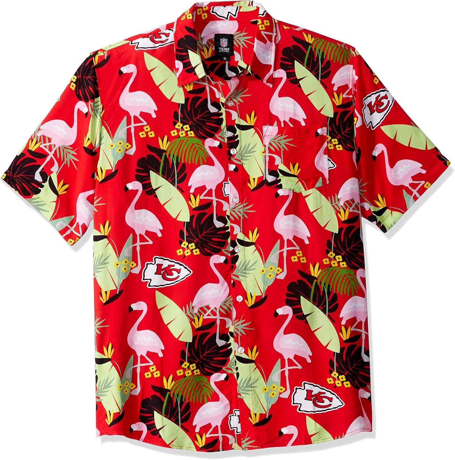 FOCO Men's NFL Team Logo Floral Aloha Button Up Shirt Review