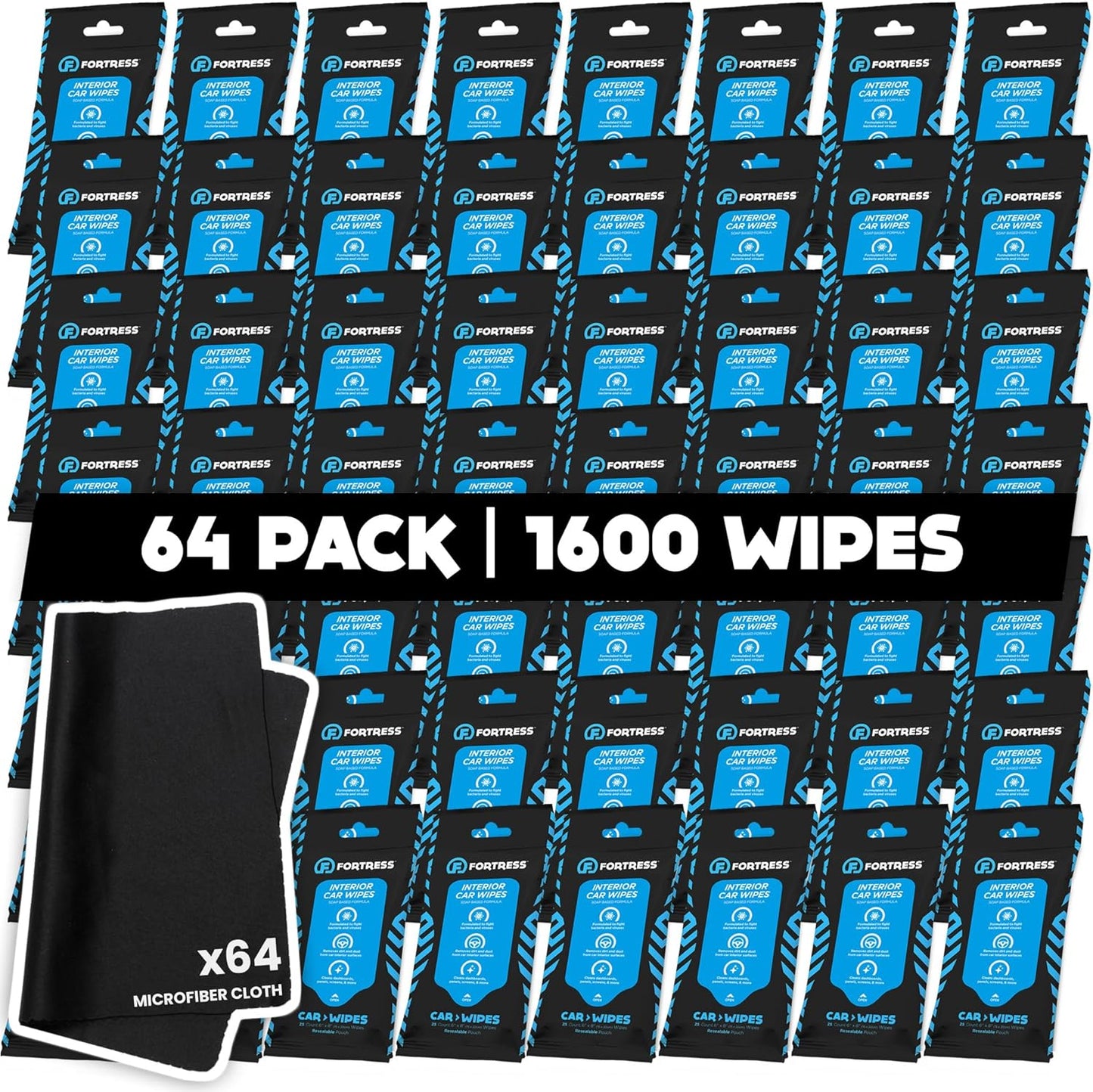 Fortress Car Interior Wipes for Effective Cleaning and Detailing