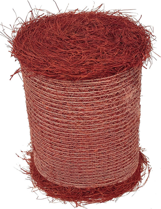 Longleaf Pine Straw Roll for Landscaping - Red Color UV Resistant