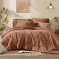 Monbix King Size Comforter Set, Autumn Leaf Reversible - Cloud-Like