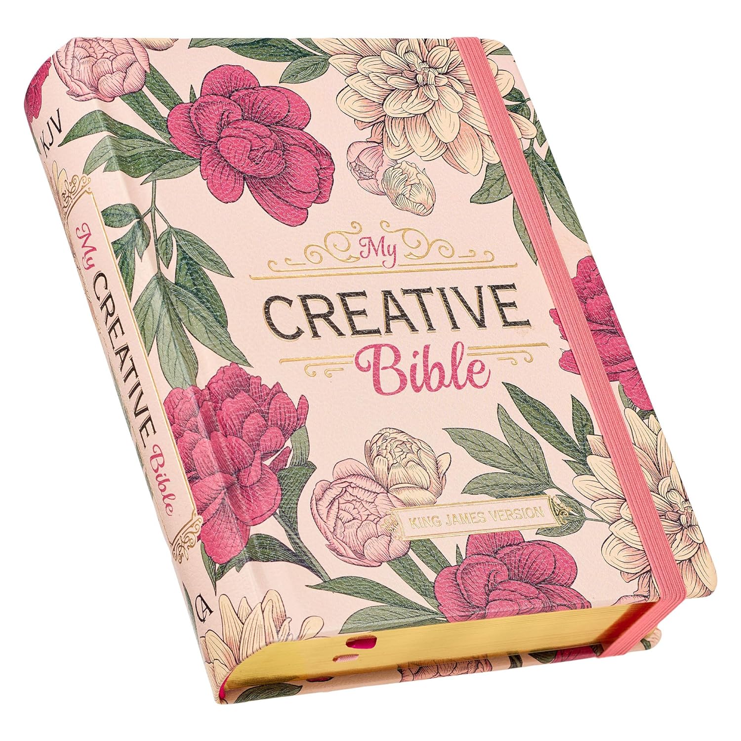 KJV Holy Bible Creative Edition Faux Leather Hardcover Floral