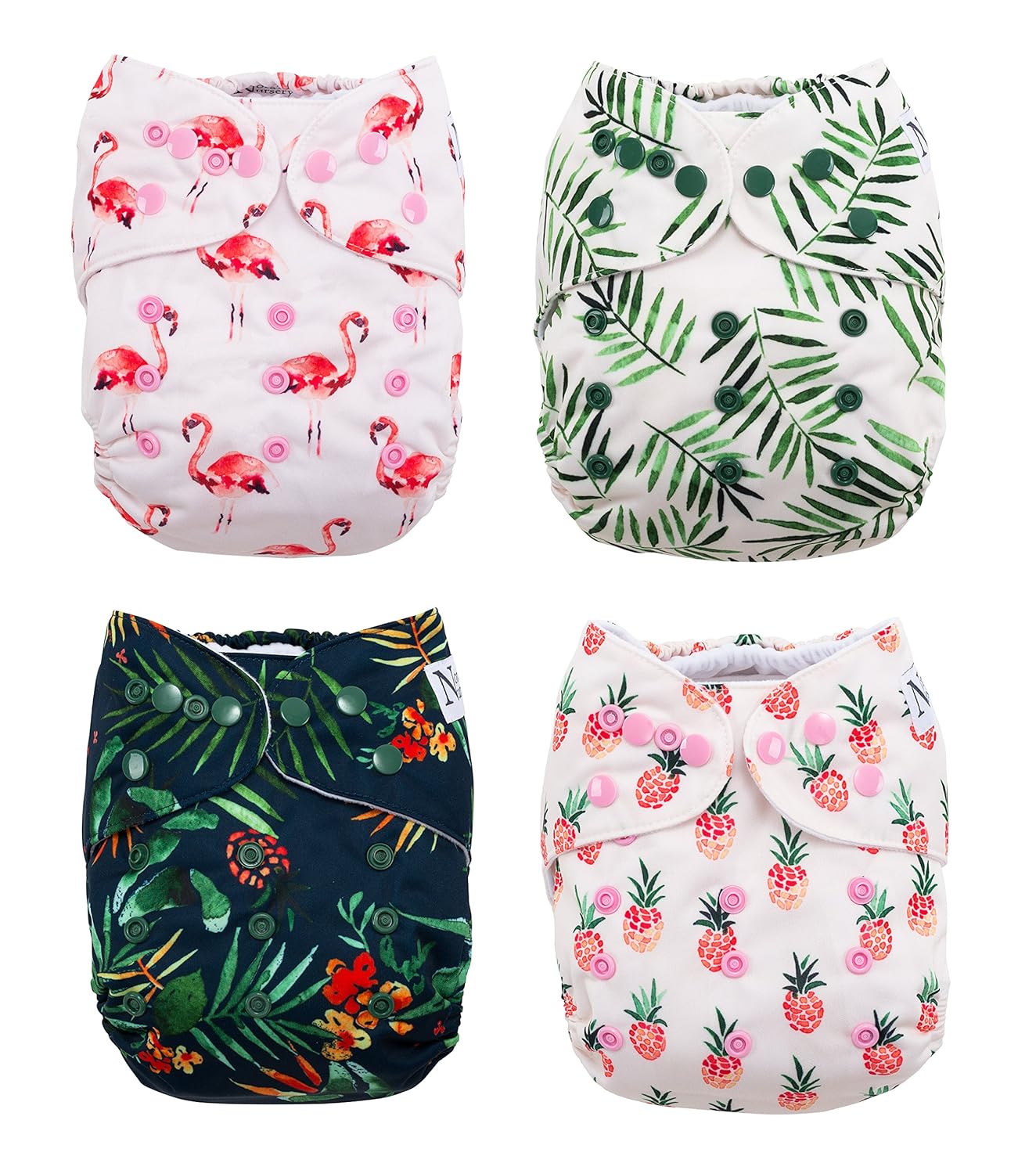 The Hollywood Hotel Cloth Pocket Diapers 4-Pack with Inserts