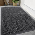 Smiry Front Door Mat Outside Entrance 47x32 in - Heavy Duty Rubber