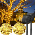 Solar String Lights Outdoor Waterproof 2-Pack 400 LED - Warm White