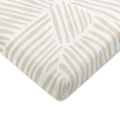 Babyletto Organic Cotton Midi Crib Sheet - Oat Stripe