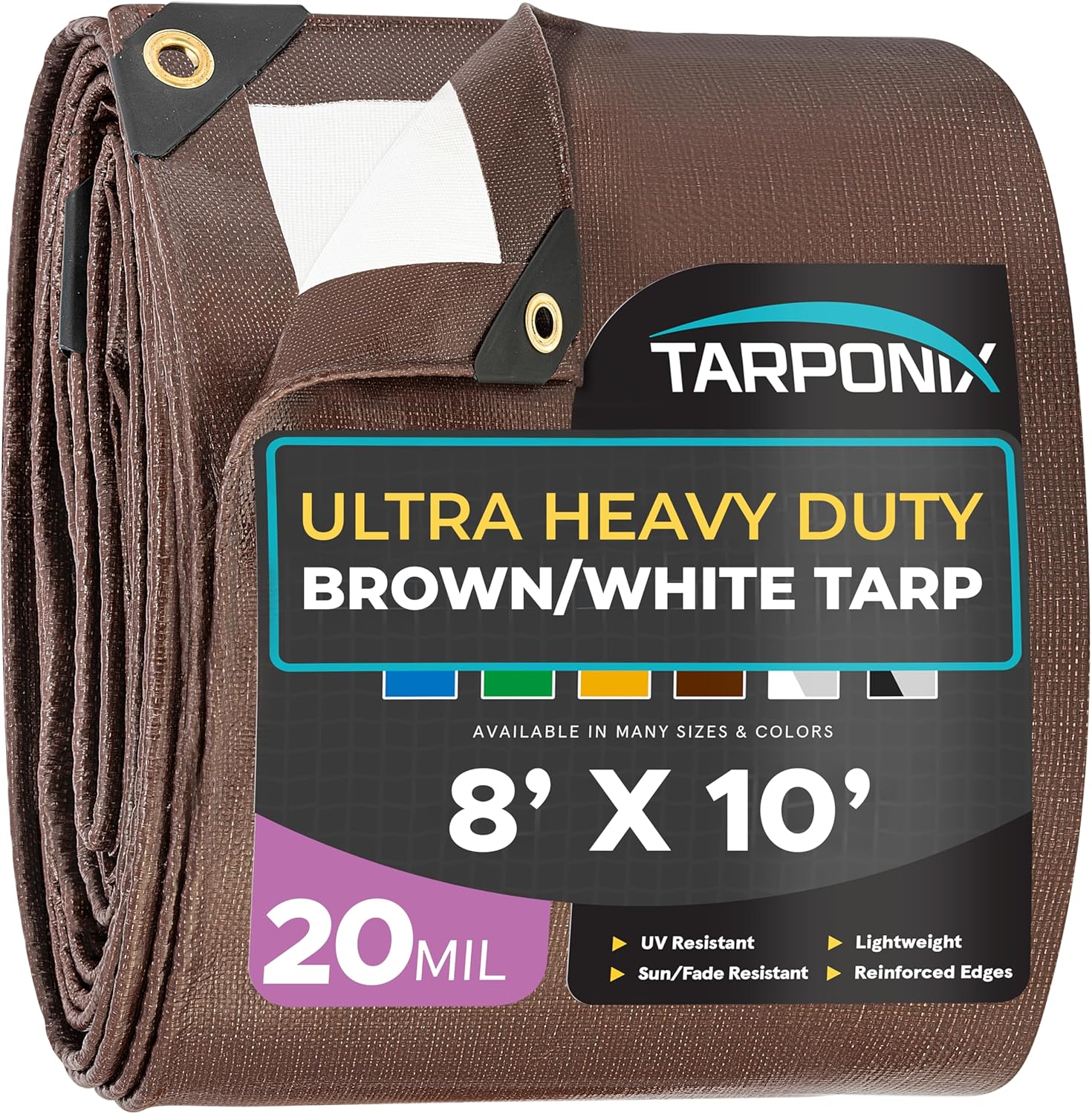 8ft x 10ft Ultra Heavy Duty Tarp for Camping and Outdoor Use