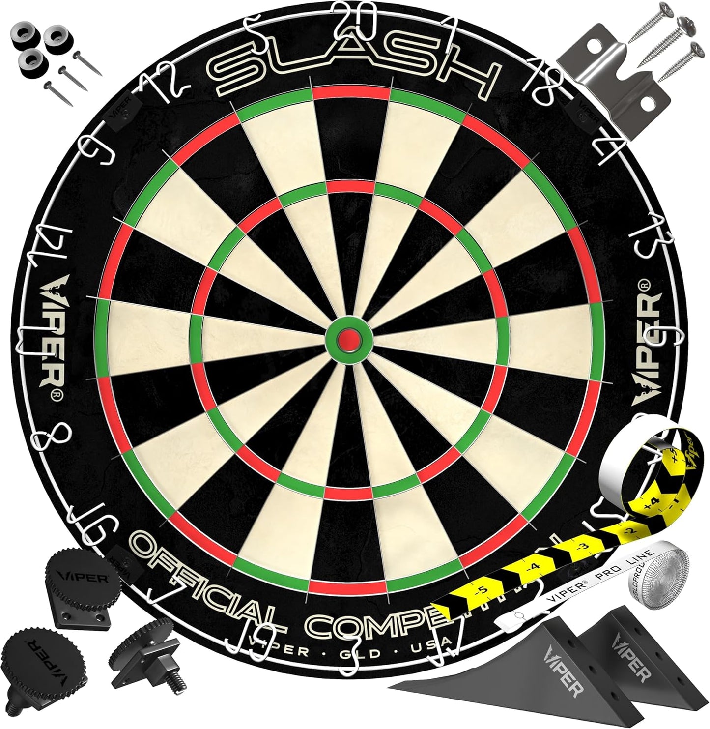ViperRazorback Sisal/Bristle Steel Tip Dart Board for Champions
