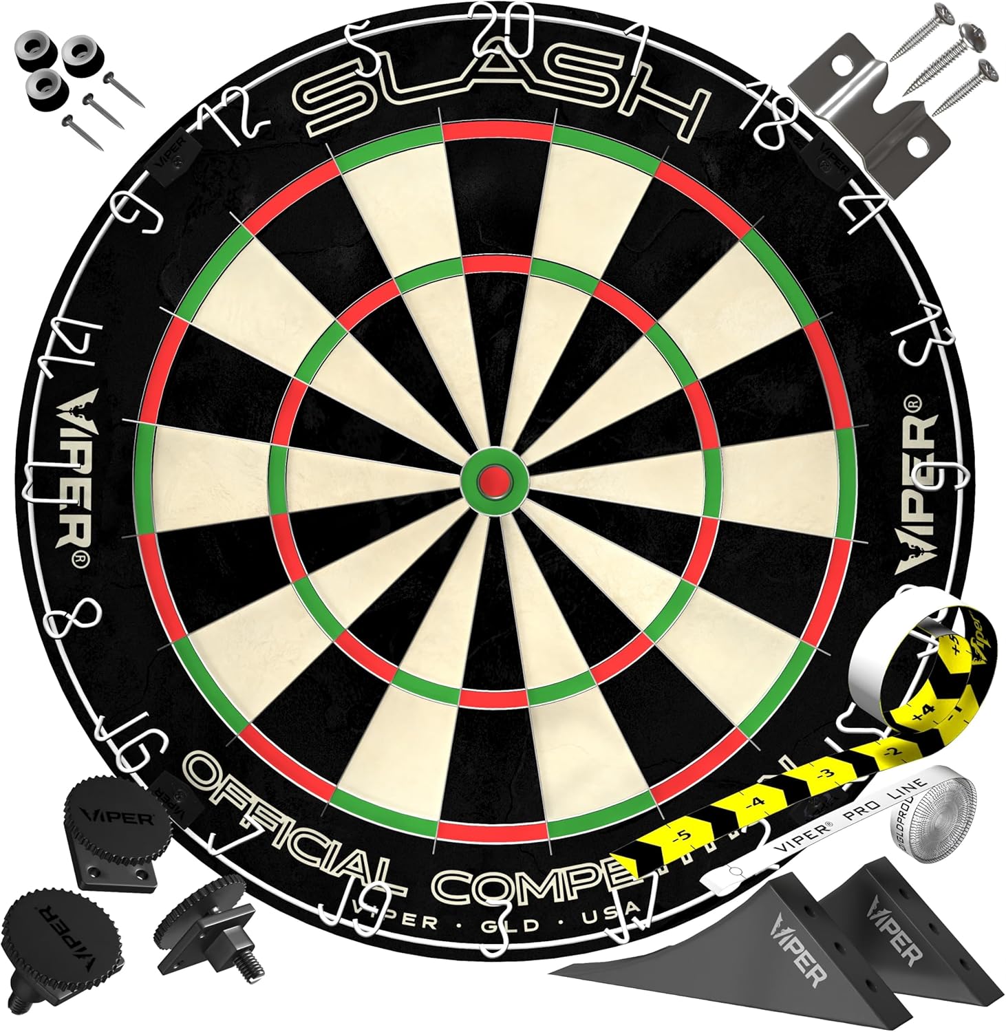 ViperRazorback Sisal/Bristle Steel Tip Dart Board for Champions
