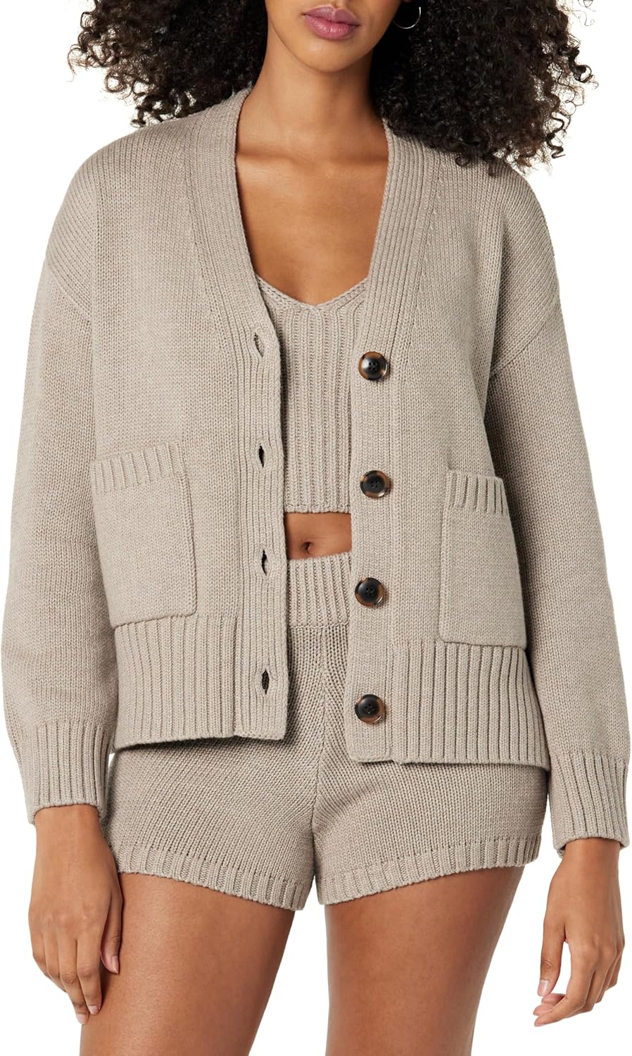 The Drop Women's Brigitte Cotton Blend Chunky Cardigan Review
