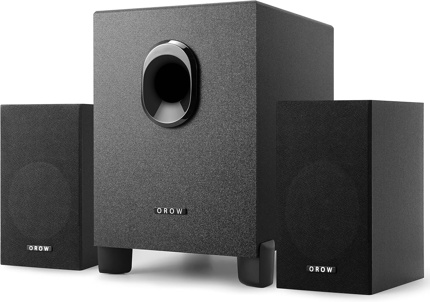 OROW S211 USB-Powered 2.1 Speakers: 16W Strong Bass, Versatile Connectivity