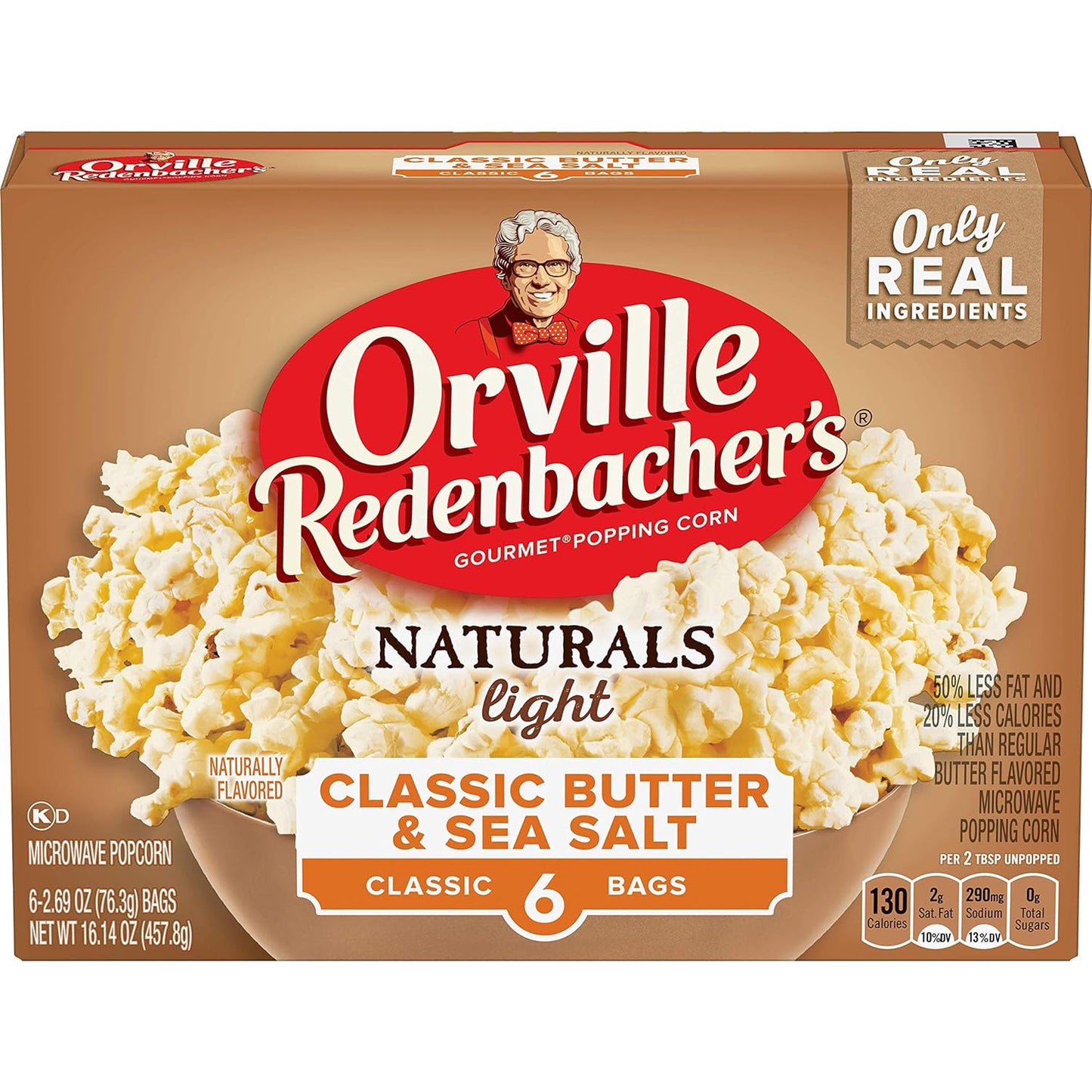 Deliciously Natural Butter & Sea Salt Popcorn