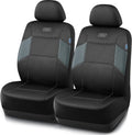 Skechers Work Car Seat Covers Leather Mesh Front Seat Covers - Durable