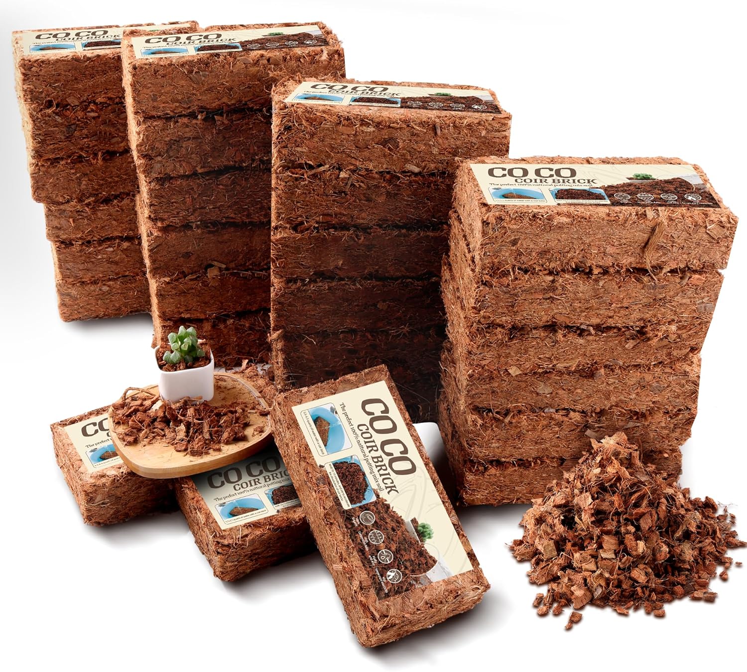 Coco Husk Chips - Organic Coconut Substrate for Gardening Needs