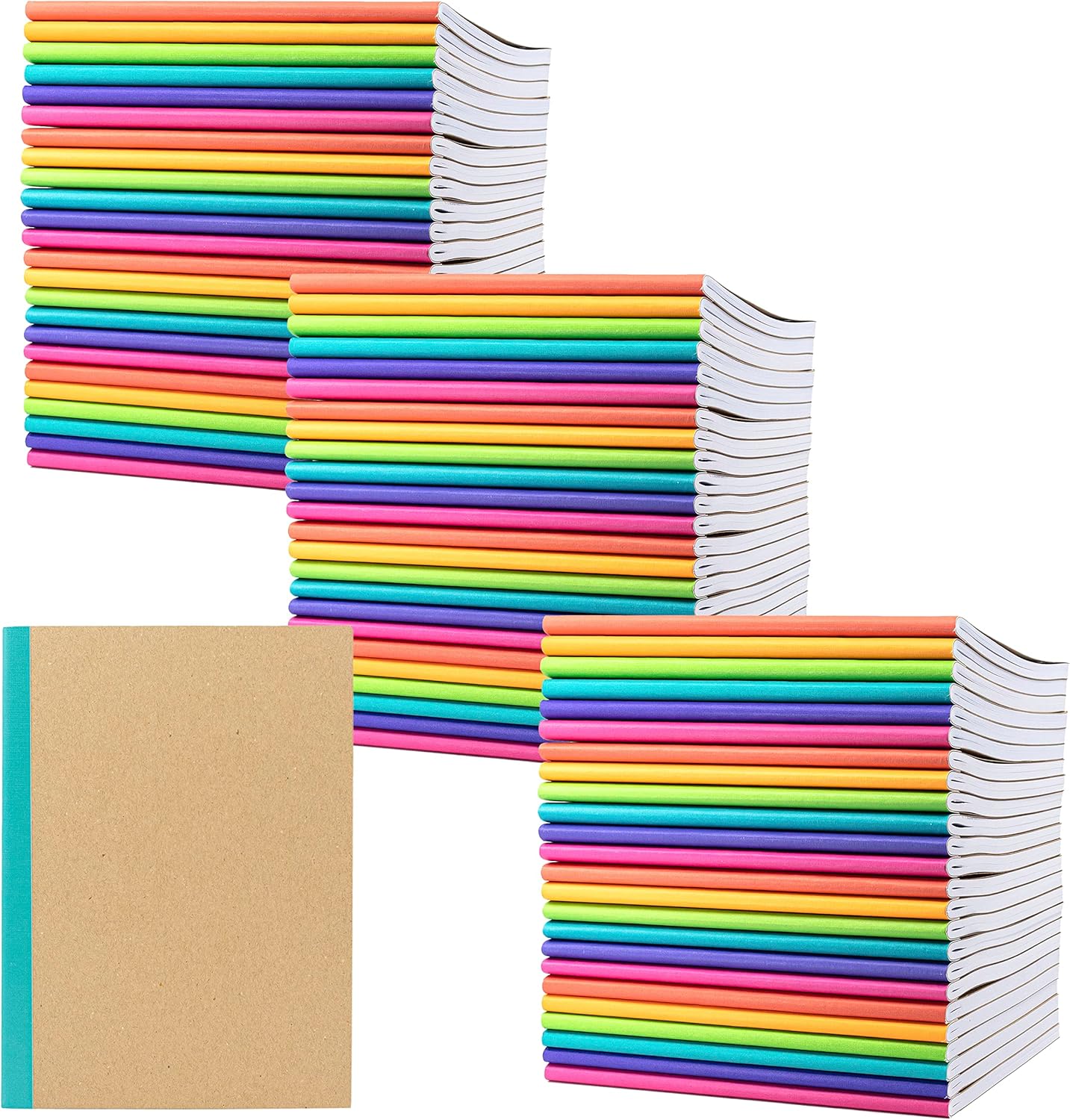 PAPERAGE 72-Pack Composition Notebooks for School and Office Use