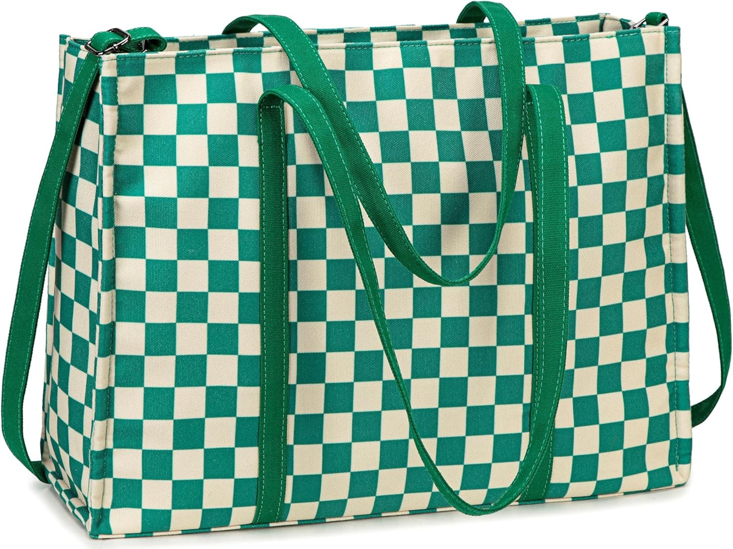 Laptop Tote Bag for Women Work 15.6 inch Canvas Shoulder Bags
