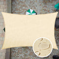 ColourTree Custom Size 5ft x 14ft Beige Waterproof Sun Shade Sail