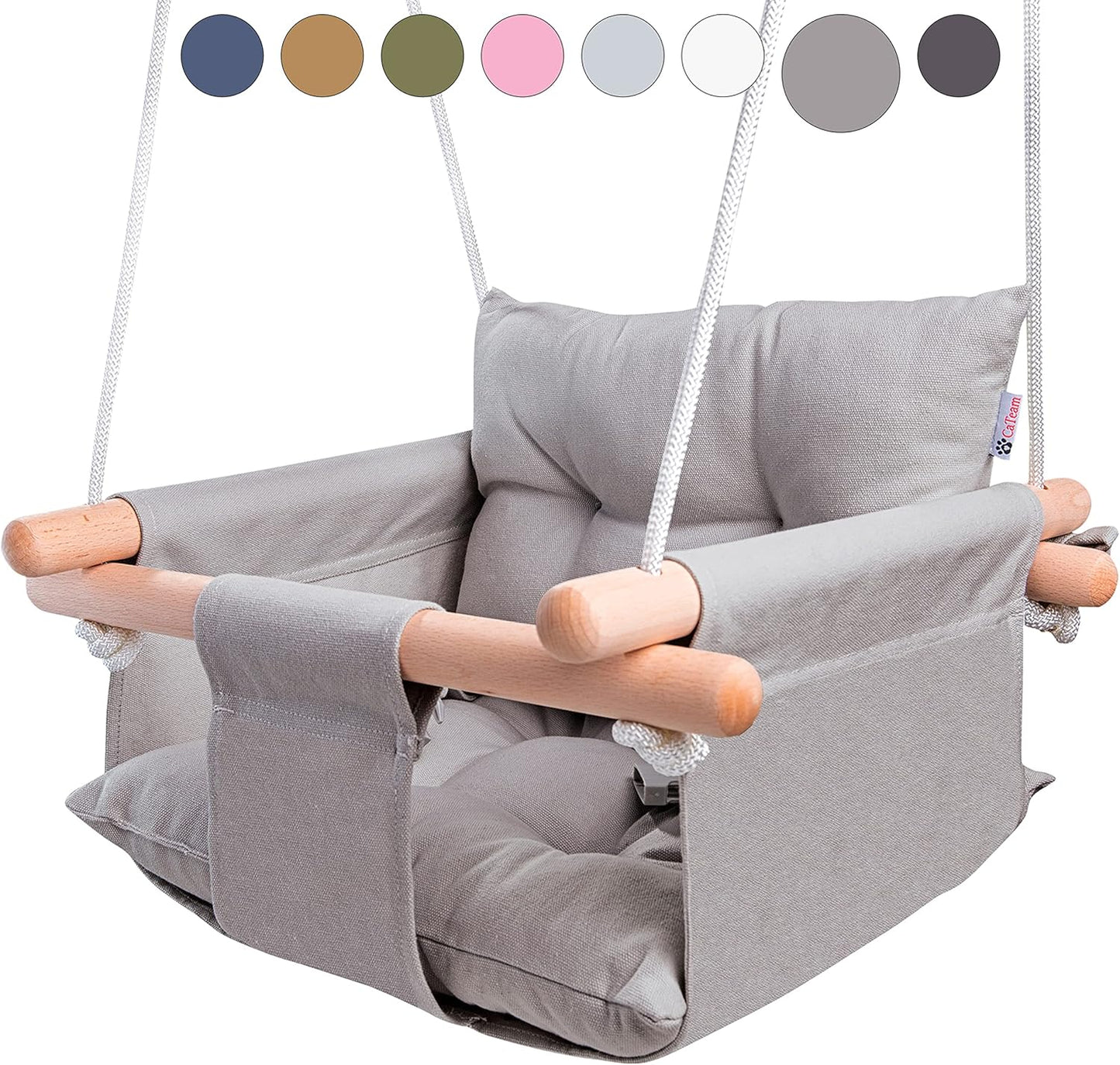 CaTeam Canvas Baby Swing - Safe and Cozy Indoor Outdoor Seat